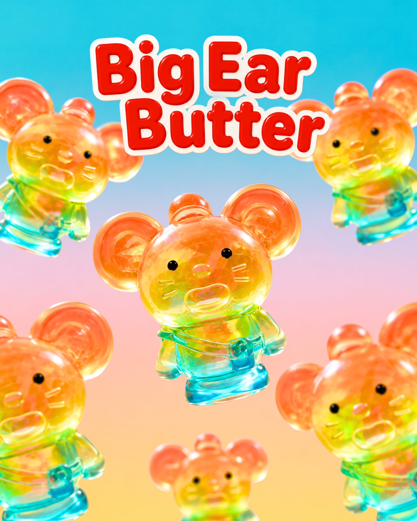 🌈大耳鼠 (彩虹軟糖版) Big Ear Butter (Rainbow Gummy)🌈
