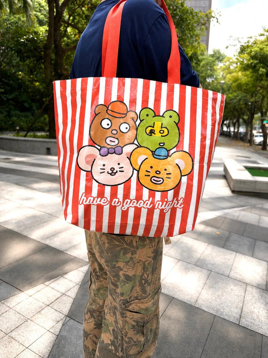 Have a goodnight Woven shopping bag 編織環保袋